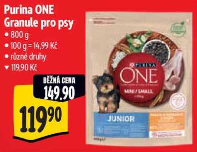Purina ONE Granule pro psy, 800 g