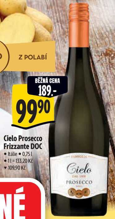 Cielo Prosecco Frizzante DOC, 0,75 l