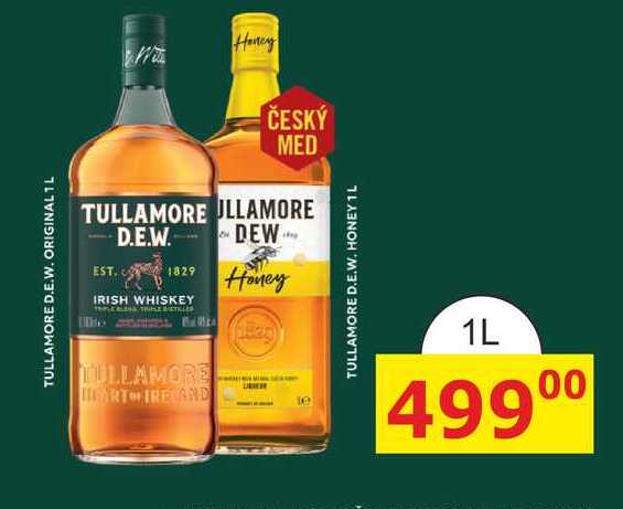 Tullamore D.E.W. honey Irish whiskey 1l