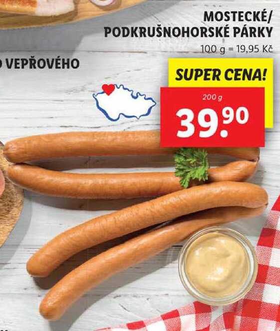 MOSTECKÉ/PODKRUŠNOHORSKÉ PÁRKY, 200 g