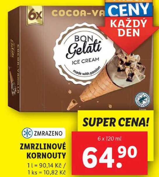 ZMRZLINOVÉ KORNOUTY, 6x 120 ml