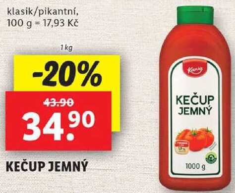 KEČUP JEMNÝ, 1 kg