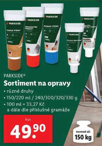 Sortiment na opravy 