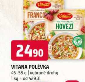 Vitana polévka 45-58g