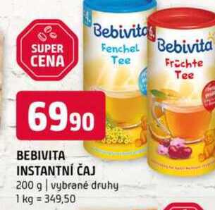 Bebivita instantní čaj 200 g vybrané druhy 