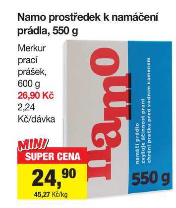 Namo prostředek k namáčení prádla, 550 g 
