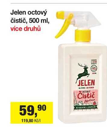 Jelen octový čistič, 500 ml, více druhů