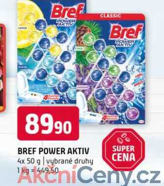 Bref power aktiv 4x 50 g vybrané druhy 