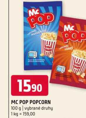 MC Pop popcorn 100 g vybrané druhy