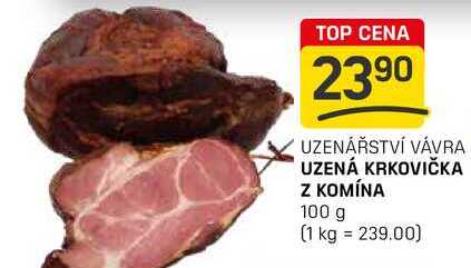 UZENÁ KRKOVIČKA Z KOMÍNA 100 g