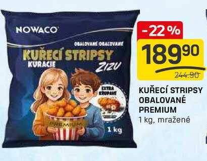 KUŘECÍ STRIPSY OBALOVANÉ PREMIUM 1 kg