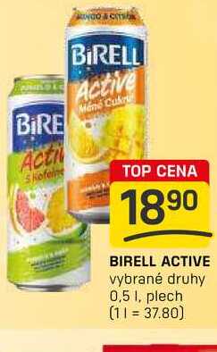 BIRELL ACTIVE vybrané druhy 0,5 1, plech 