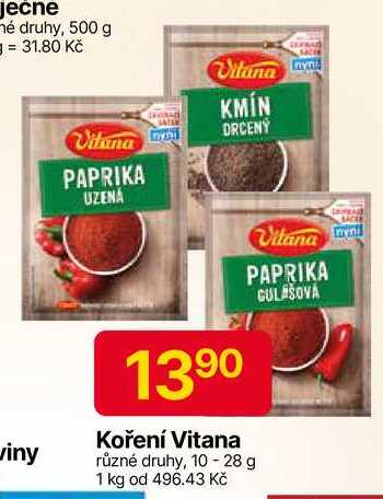 Vitana různé druhy, 10 - 28 g 