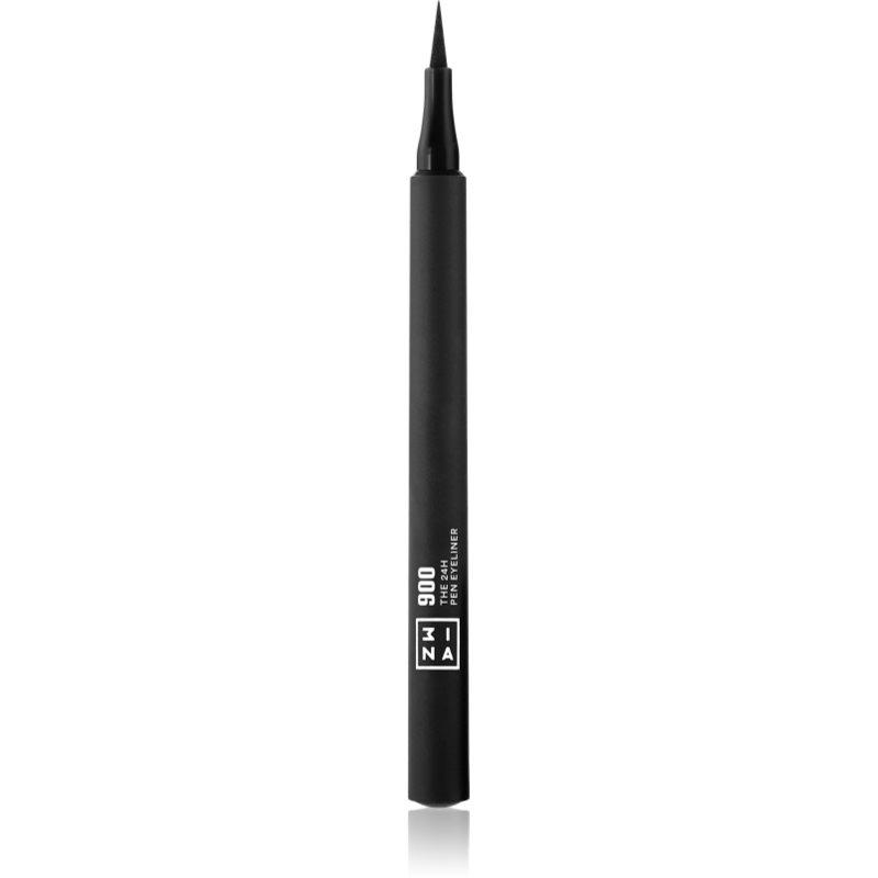 3INA The 24H Pen Eyeliner dlouhotrvající oční linky odstín 900 Black 1,2 ml