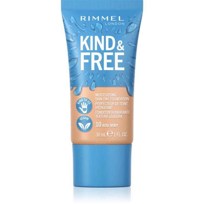 Rimmel Kind & Free Moisturising Skin Tint lehký hydratační make-up odstín 10 Rose Ivory 30 ml
