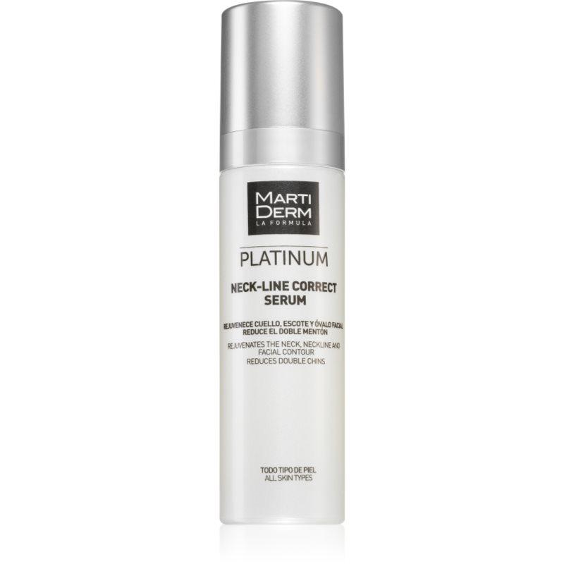 MartiDerm Platinum Neck-Line Correct Serum intenzivní liftingové sérum na zpevnění krku a brady 50 ml