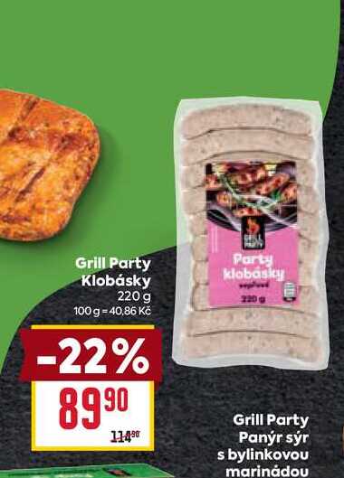 Grill Party Klobásky 220 g 