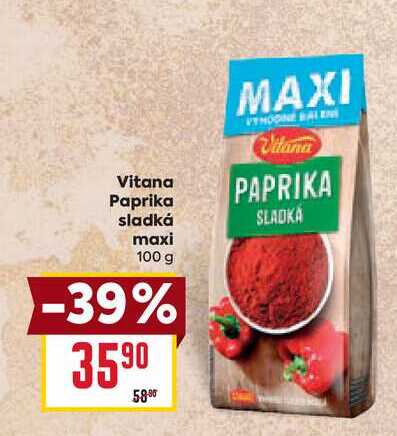 Vitana Paprika sladká maxi 100 g  