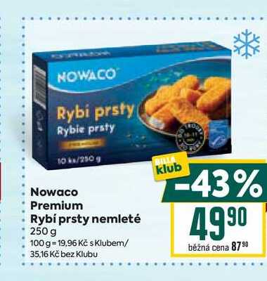 Nowaco Premium Rybí prsty nemleté 250 g 