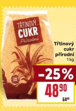Třtinový cukr přírodní 1 kg