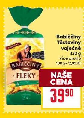 Babiččiny Těstoviny vaječné 330 g 