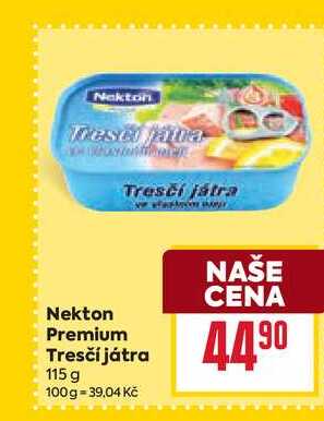 Nekton Premium Tresčí játra 115 g