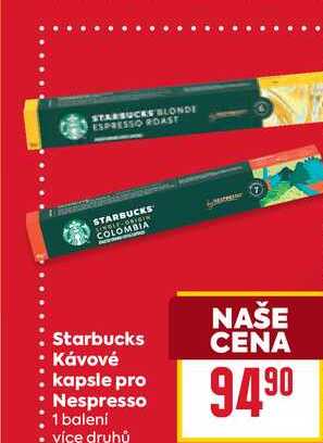 Starbucks Kávové kapsle pro Nespresso 1 balení 