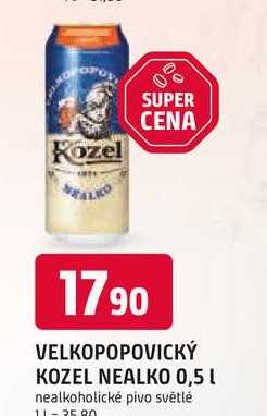 VELKOPOPOVICKÝ KOZEL NEALKO 0,5l