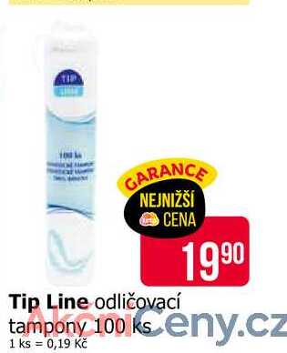 Tip Line odličovací tampony 100 ks