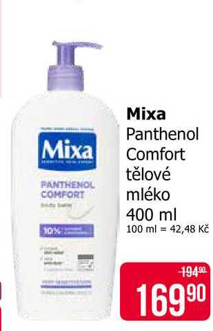 Mixa Panthenol Comfort tělové mléko 400 ml