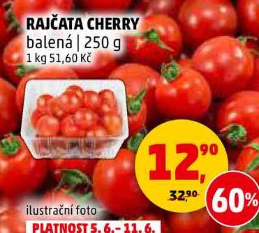 RAJČATA CHERRY balená, 250 g