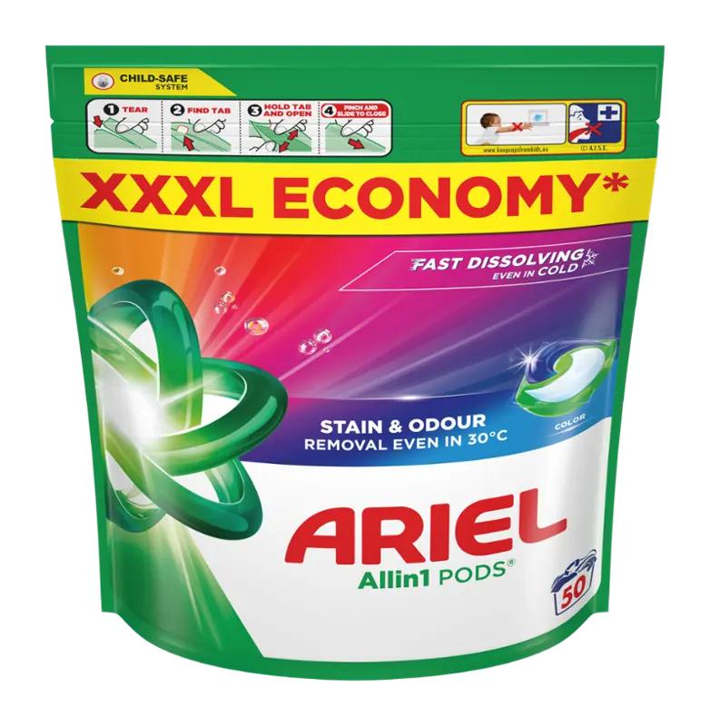 Ariel Prací kapsle All-in-1 PODS Color Fresh, 50 pd