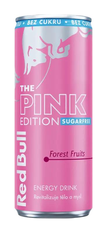 Red Bull Energetický nápoj Pink Edition Forest Fruits Sugarfree, 250 ml