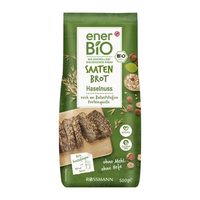 enerBiO BIO Celozrnný chléb s oříšky, 500 g