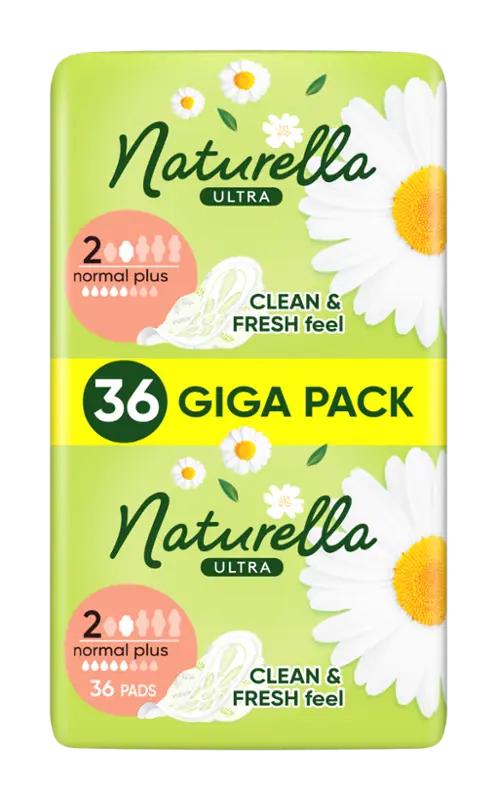 Naturella Hygienické vložky s křidélky Ultra Normal Plus vel. 2, 36 ks