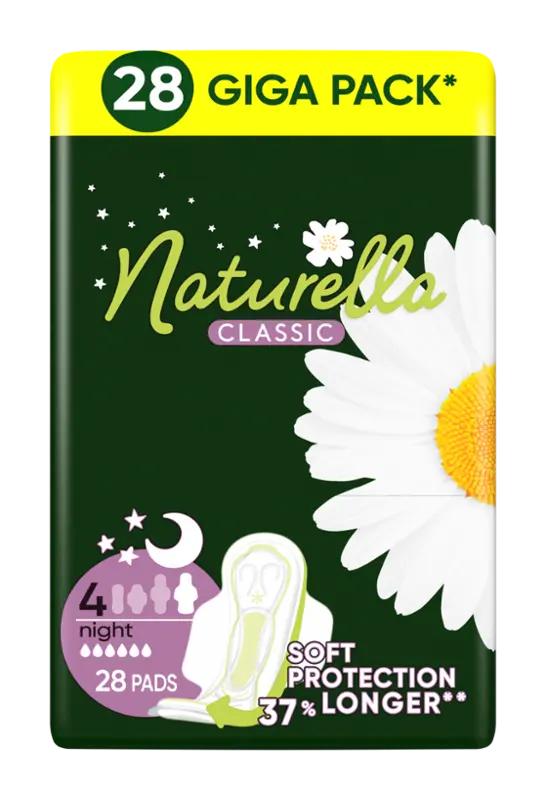 Naturella Hygienické vložky s křidélky Night Classic vel. 4, 28 ks