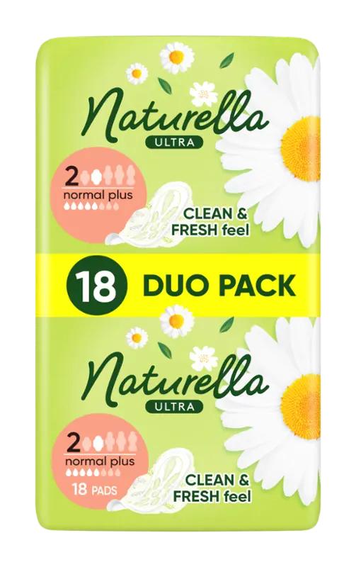 Naturella Hygienické vložky s křidélky Ultra Normal Plus, 18 ks