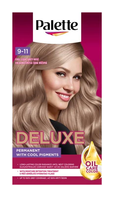 Palette Barva na vlasy Deluxe 9-11 chladná světle šedá růžová, 1 ks