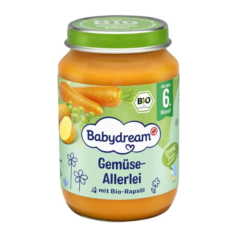 Babydream BIO příkrm mixovaná zelenina, 190 g