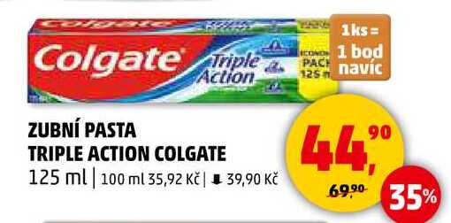 TRIPLE ACTION COLGATE, 125 ml 