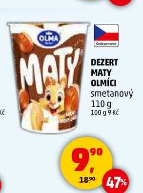DEZERT MATY OLMÍCI smetanový, 110 g  