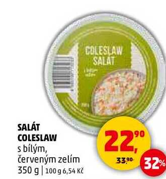 SALÁT COLESLAW s bílým, červeným zelím, 350 g 