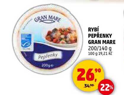 RYBÍ PEPŘENKY GRAN MARE, 200/140 g  