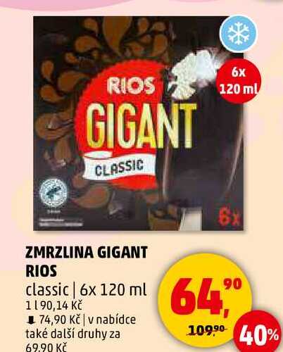 ZMRZLINA GIGANT RIOS classic, 6x 120 ml