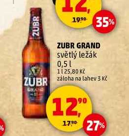 ZUBR Grand, 0,5 l 