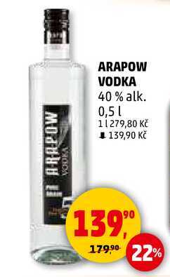 ARAPOW VODKA, 0,5 l 
