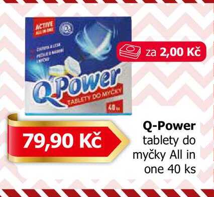 Q-Power tablety do myčky All in one 40 ks  