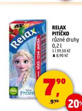 RELAX PITÍČKO různé druhy, 0,2 l