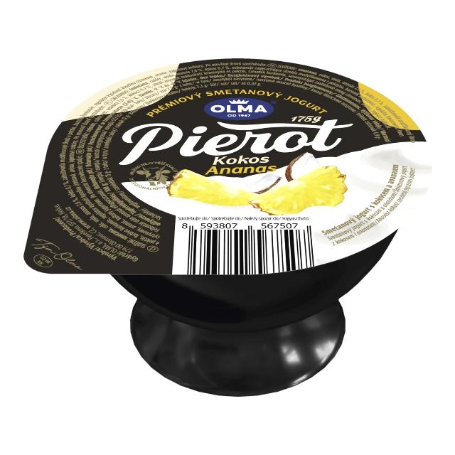 Olma Pierot Smetanový jogurt ananas-kokos