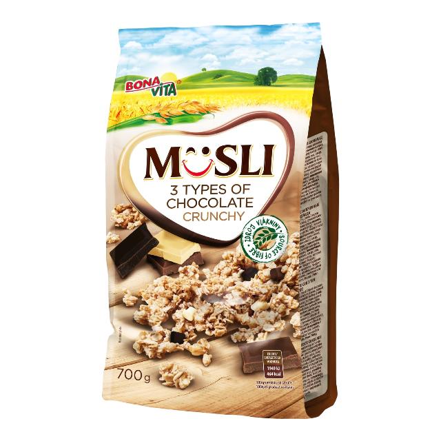 Bonavita Müsli 3 druhy čokolády